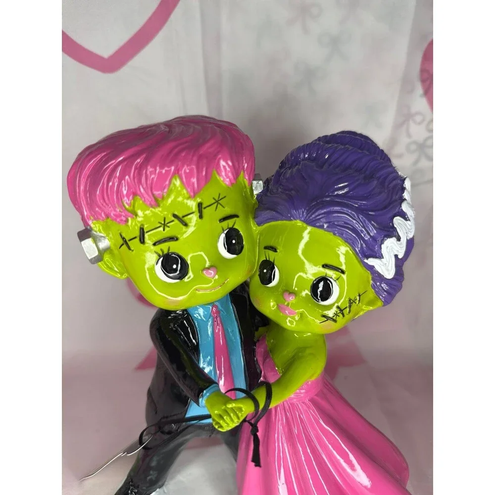 NEW SUMMERWEEN LAB No. 10.31 FRANKENSTEIN BRIDE COUPLE HALLOWEEN FIGURINE
